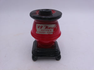 NASH '49 Pot Belly Stove Dealer Promotional Ashtray 1949 Promo Depo