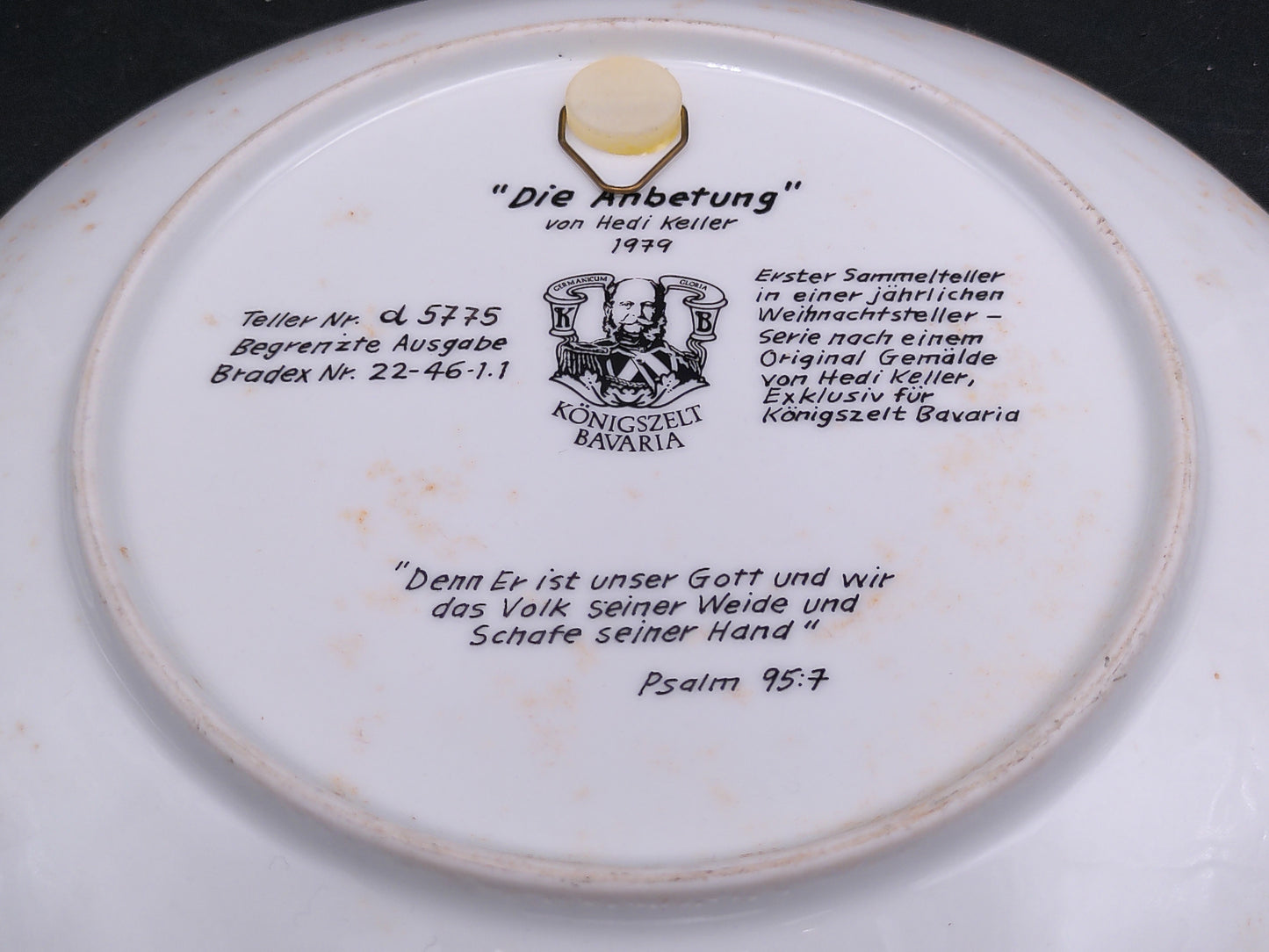 The Adoration Die Anbetung 1979 Hedi Keller Decorative Plate