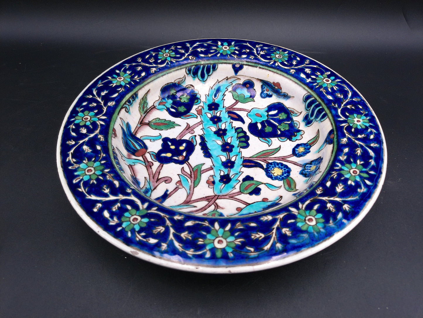 Ceramic Floral Vintage Dish Plate Bowl handmade ceramic plate Set of 2
