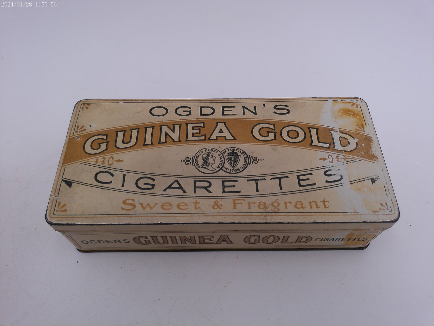 Ogden's Guinea Gold Cigarettes Tin and Robert Emmet Litho Tin Box - 10 Cent Cigars