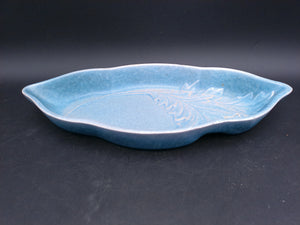 Roseville Rozane Leaf Shaped Stoneware Bowl 1941