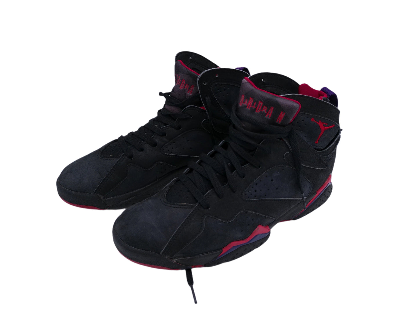 Nike Air Jordon 7 OG Raptors Black and Red 1992 Size 11 Men Shoes w/ box