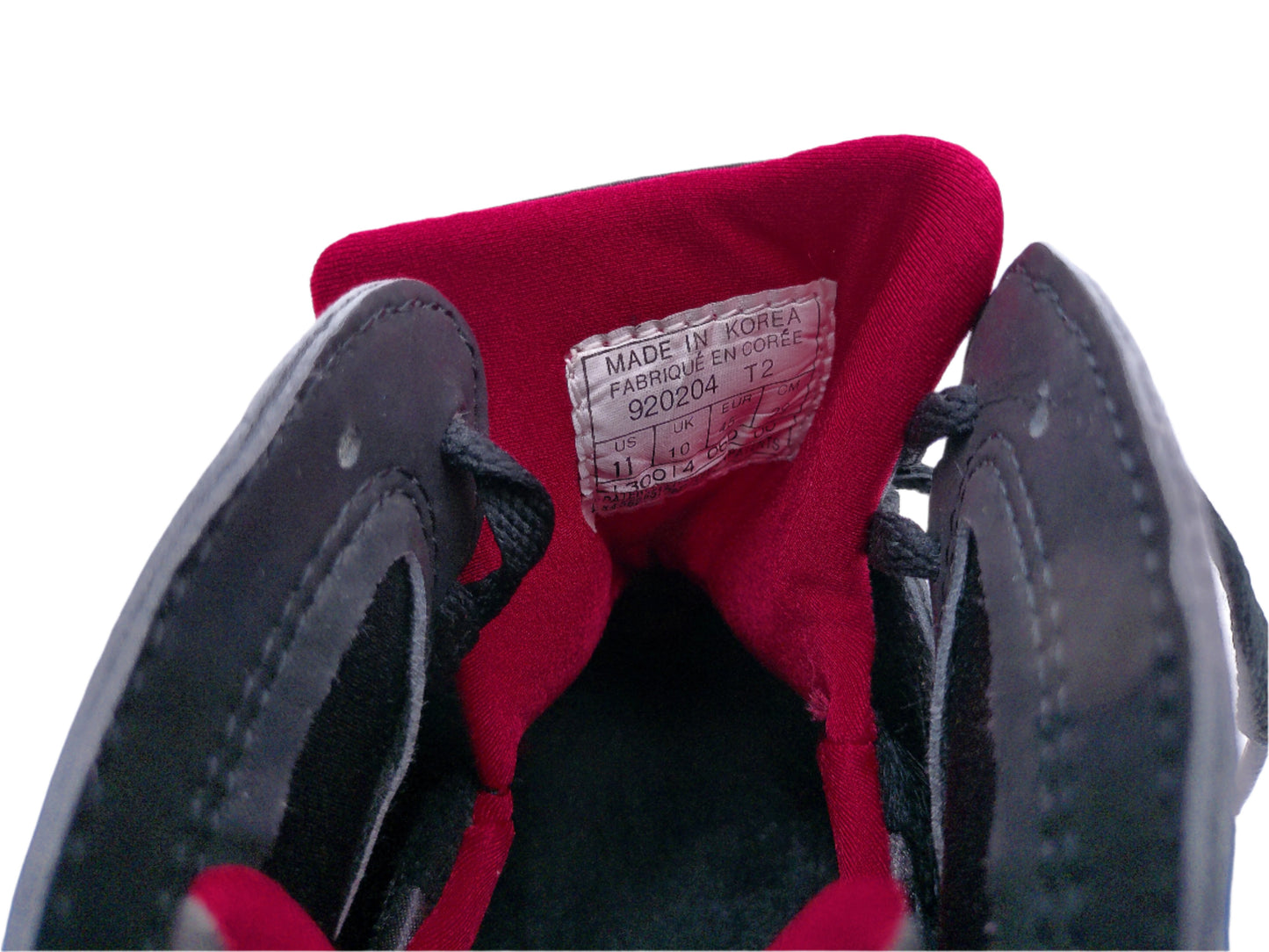 Nike Air Jordon 7 OG Raptors Black and Red 1992 Size 11 Men Shoes w/ box