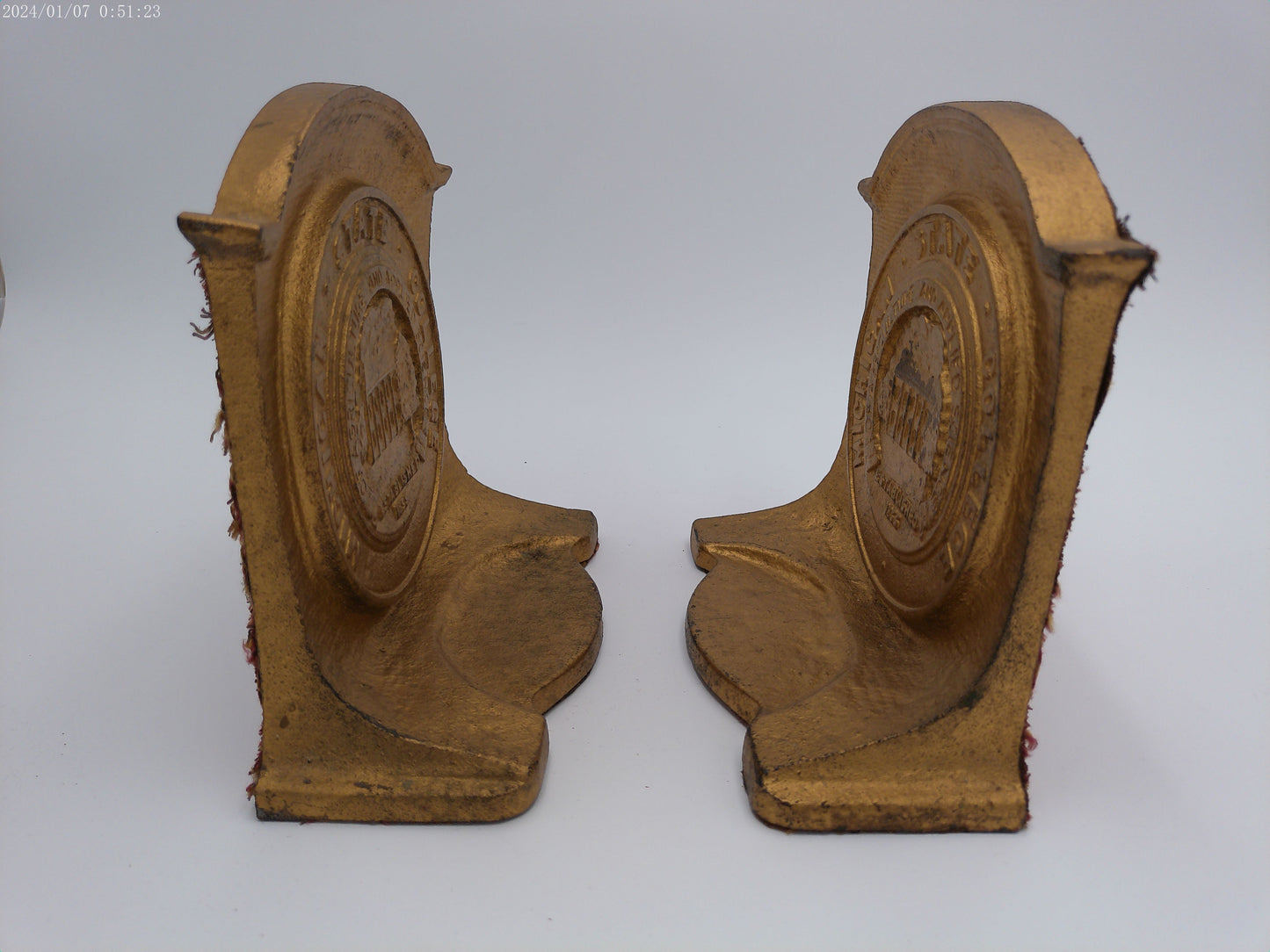 Vintage Michigan State College Bookends