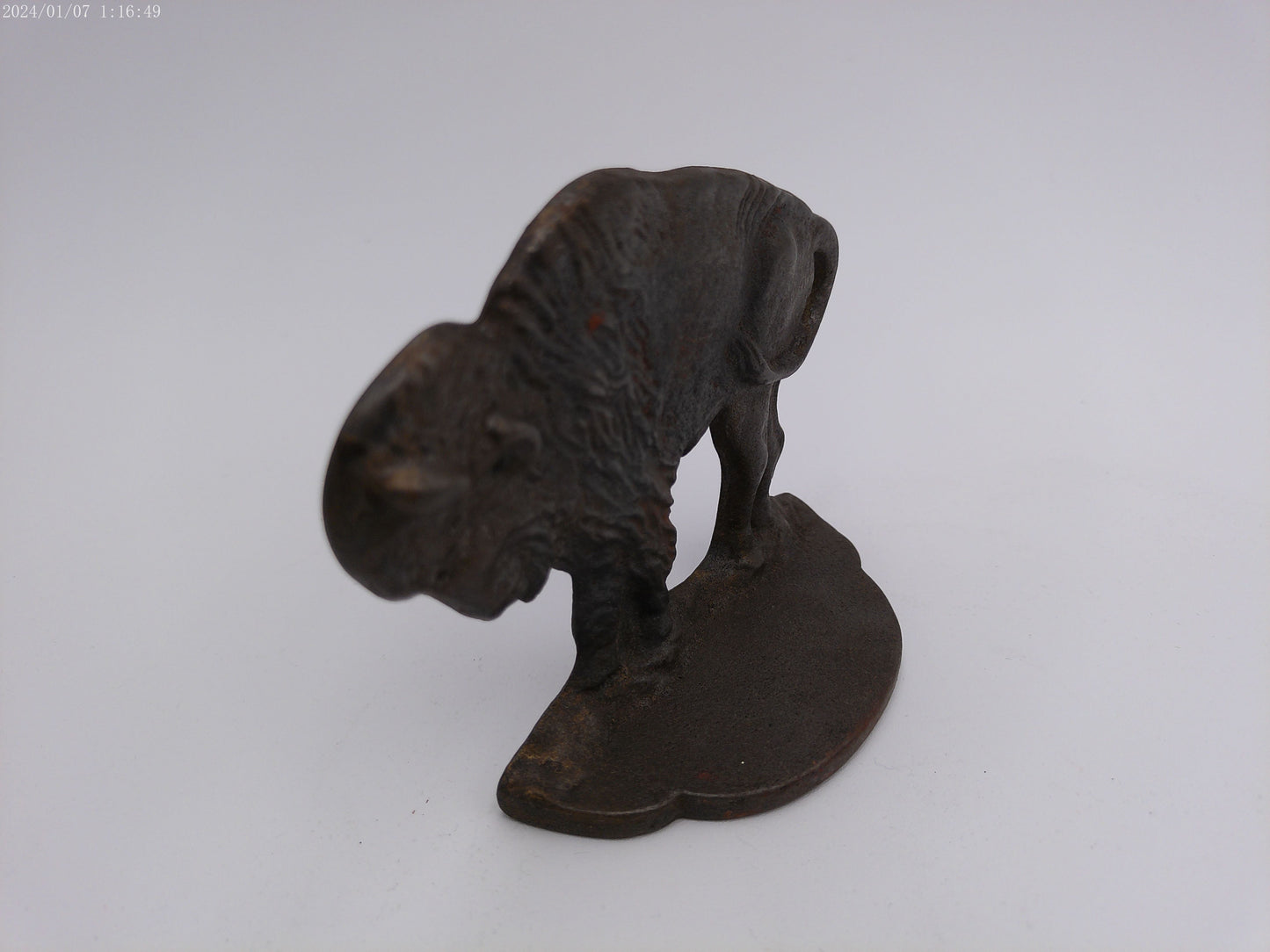 Buffalo Bookend  Cast Iron