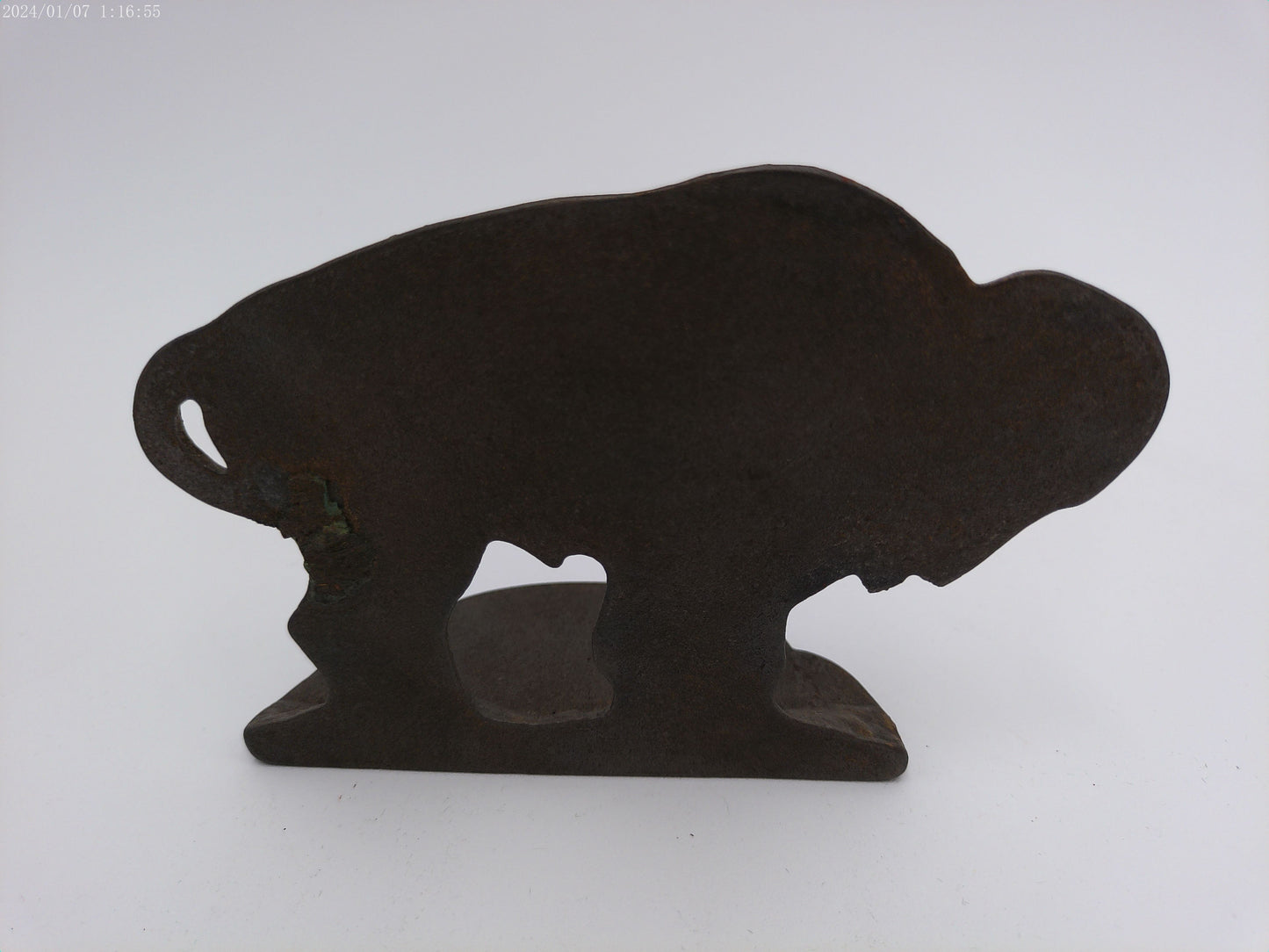 Buffalo Bookend  Cast Iron