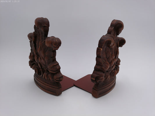 Vintage Pair of Syoco Wood Bookends