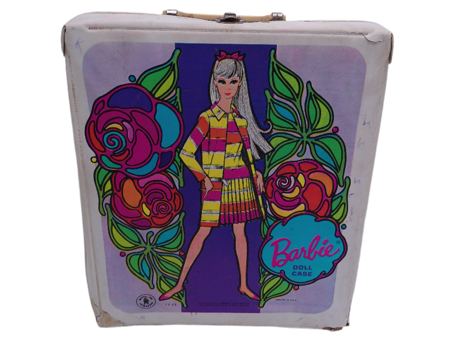 Vintage 1967 Barbie Doll Case with Barbie inside