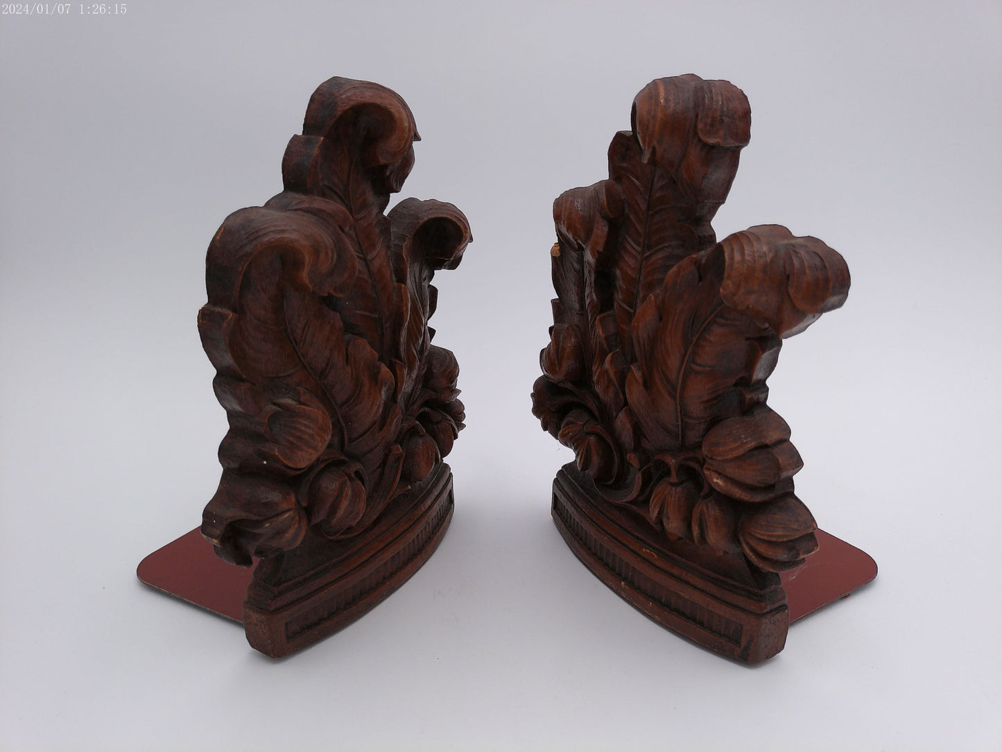 Vintage Pair of Syoco Wood Bookends