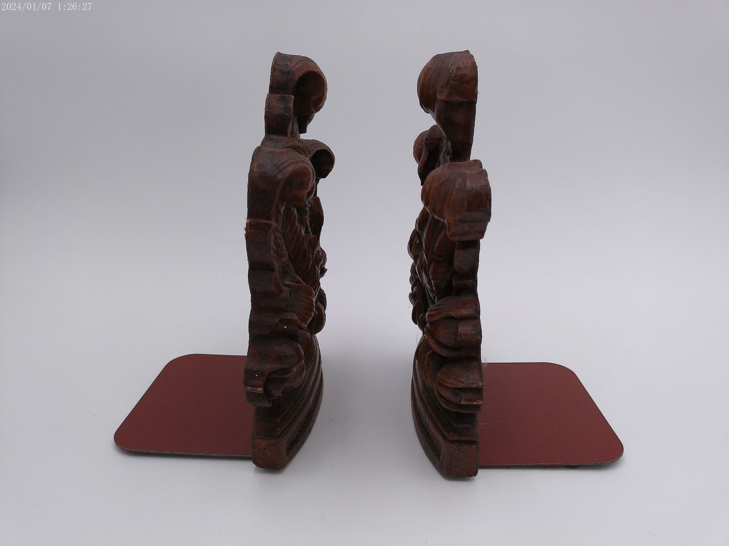 Vintage Pair of Syoco Wood Bookends