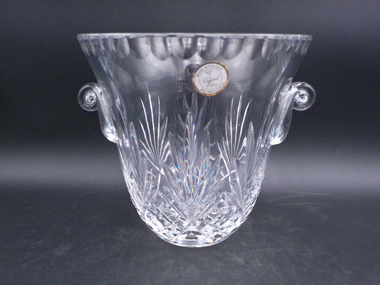 Crystal Champagne Bowl Made in  Poland Clear 24% Lead Crystal Cut Elegant