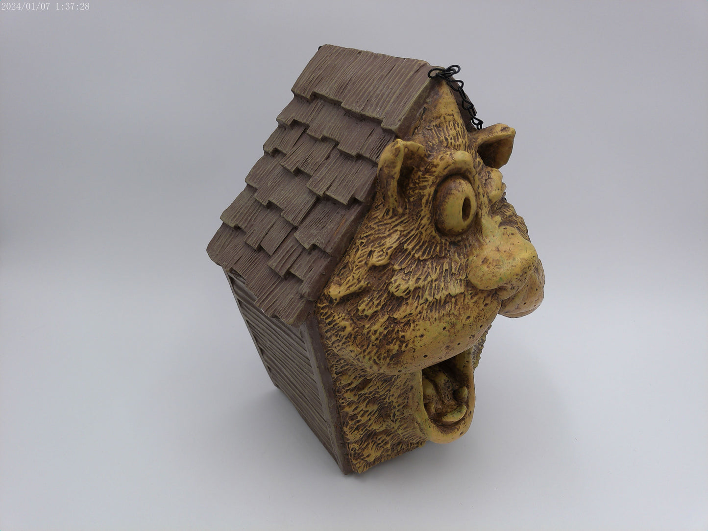 Oscar The Cat Birdhouse Garden Animal Statue