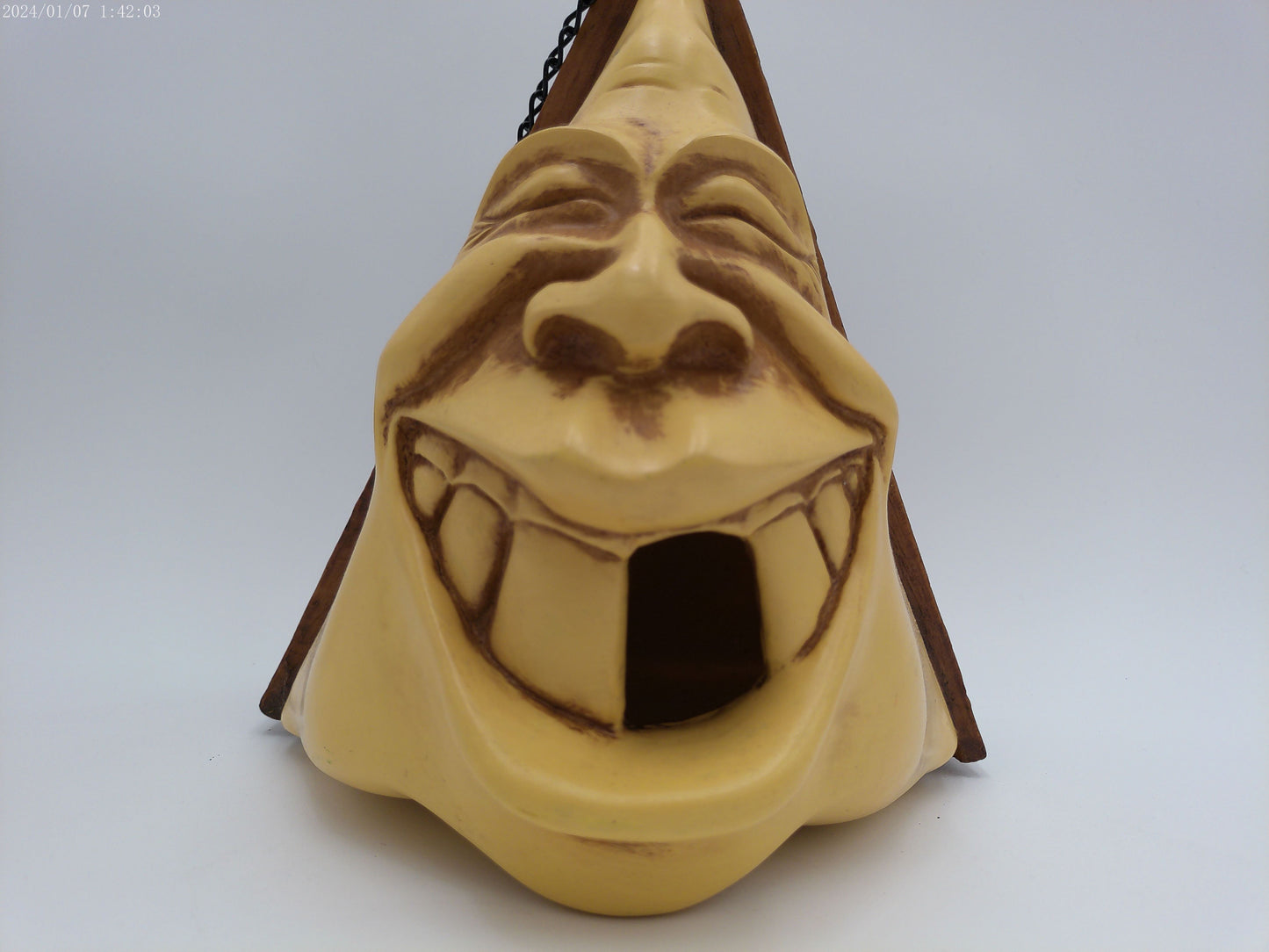 Clown  Birdhouse Garden l Statue Missing Tooth opening