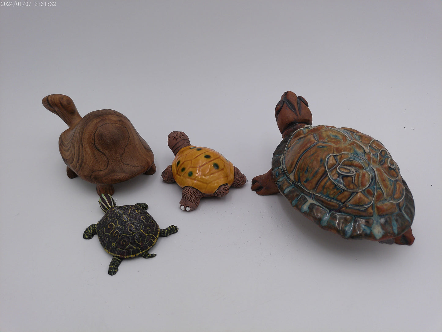 Lot of 4 Unique Turtles  Hand Made