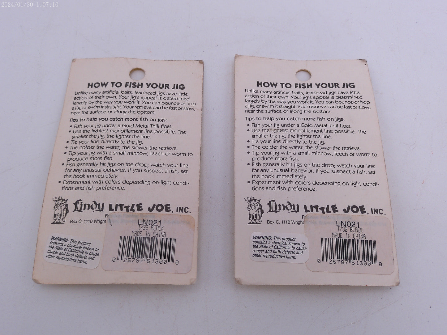 Lindy Little Nipper Fishing Jig Lot OF 2