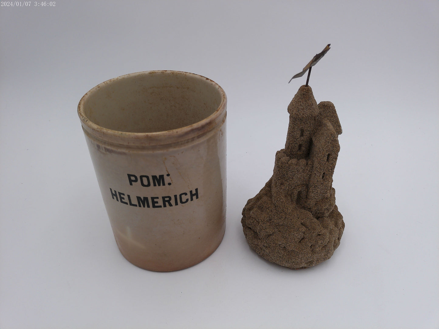 Rare Sand Castle and Ceramic Holder