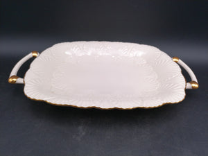 Gold Plated 24K Lenox Serving Platter Dish Vintage