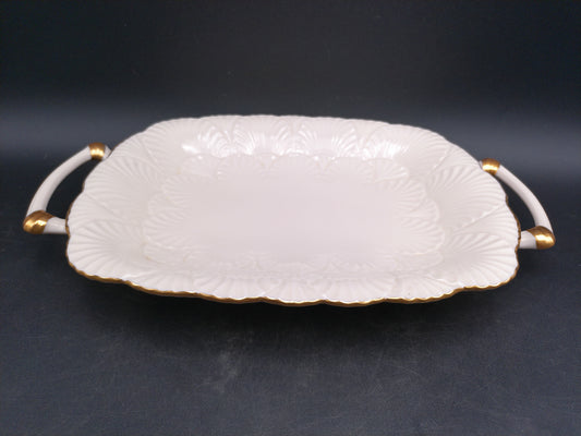 Gold Plated 24K Lenox Serving Platter Dish Vintage
