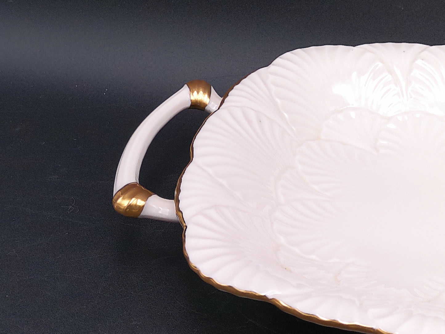 Gold Plated 24K Lenox Serving Platter Dish Vintage