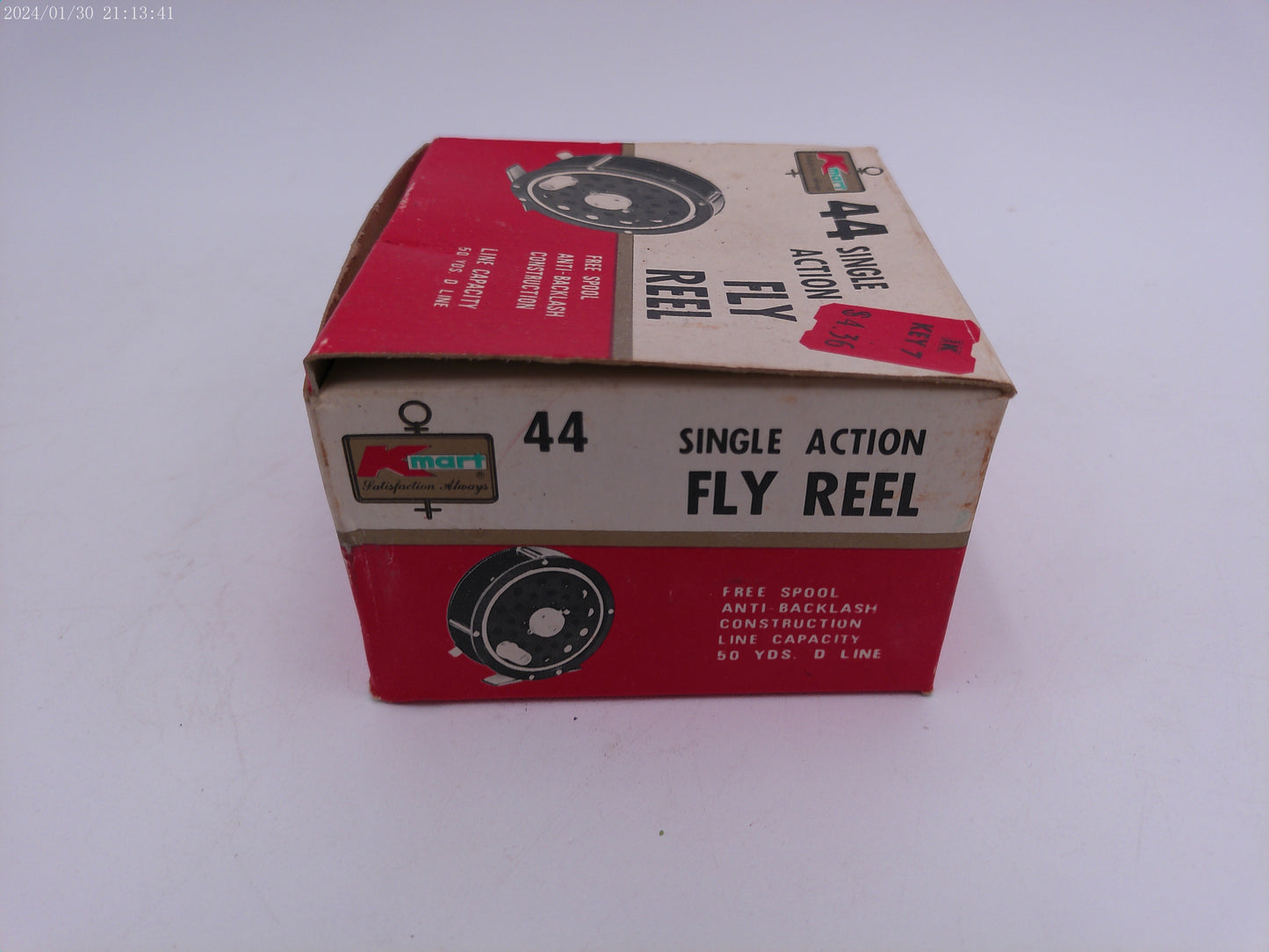 KMART 44 Single Action Fly Reel I Open Box and weights