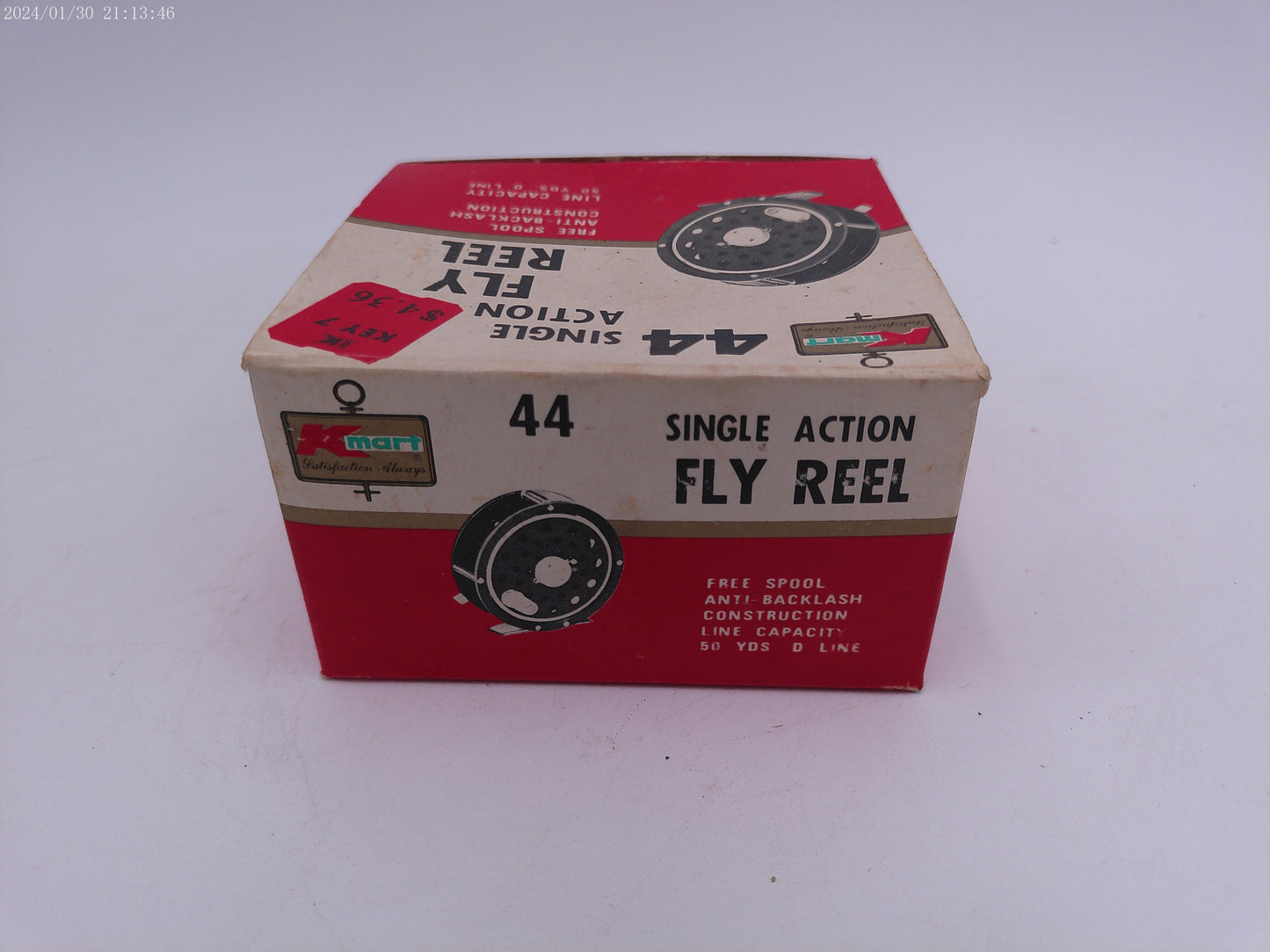 KMART 44 Single Action Fly Reel I Open Box and weights