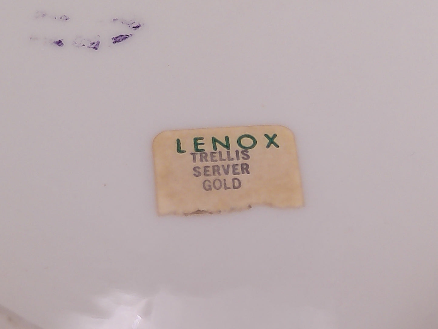 Gold Plated 24K Lenox Serving Platter Dish Vintage