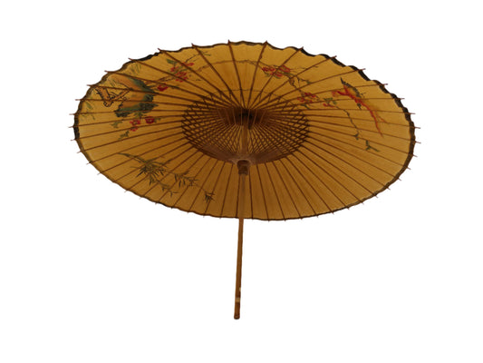 Asian Antique Hand Made Large Umbrella Wood Handle