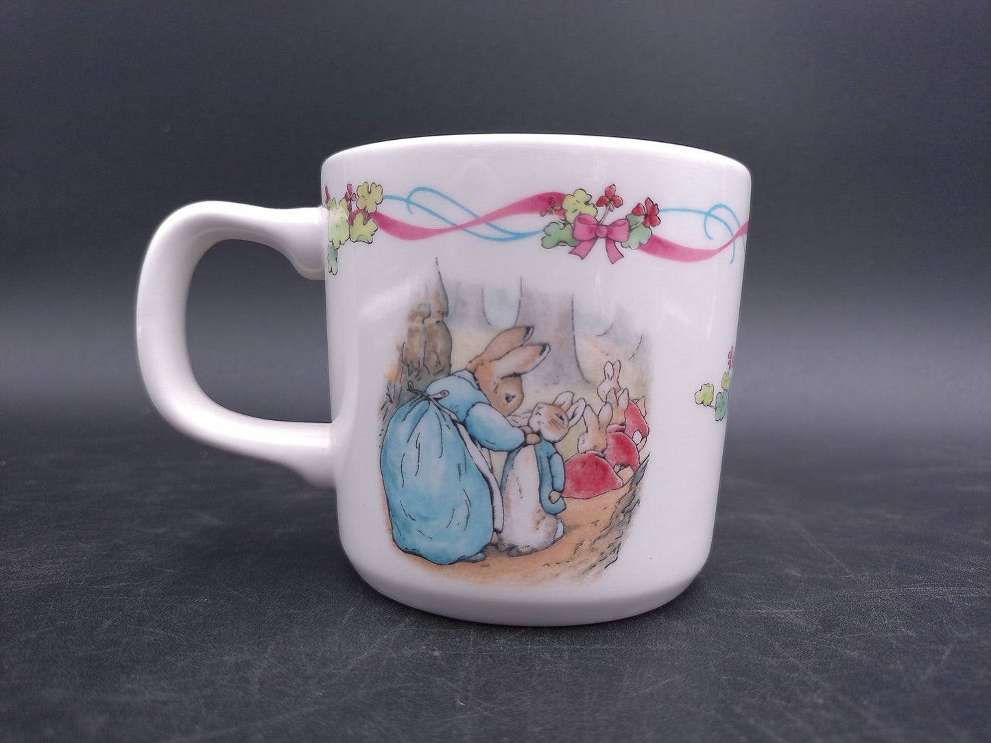 Peter Rabbit Childrens Dish, Plate and Cup  Made by Wedgwood "For your Christening"