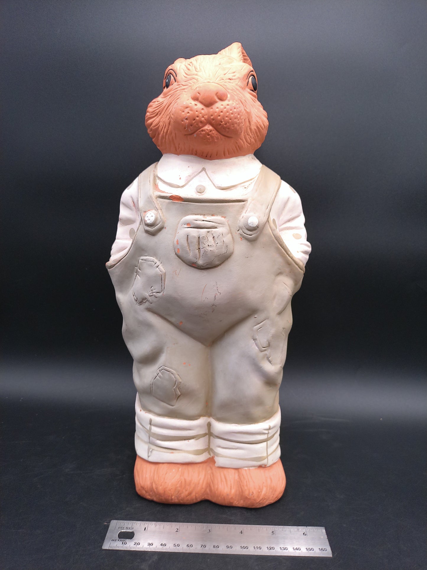 Peter Rabbit in Coveralls Statue Vintage