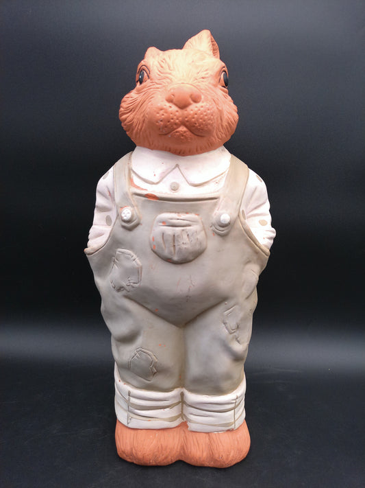 Peter Rabbit in Coveralls Statue Vintage