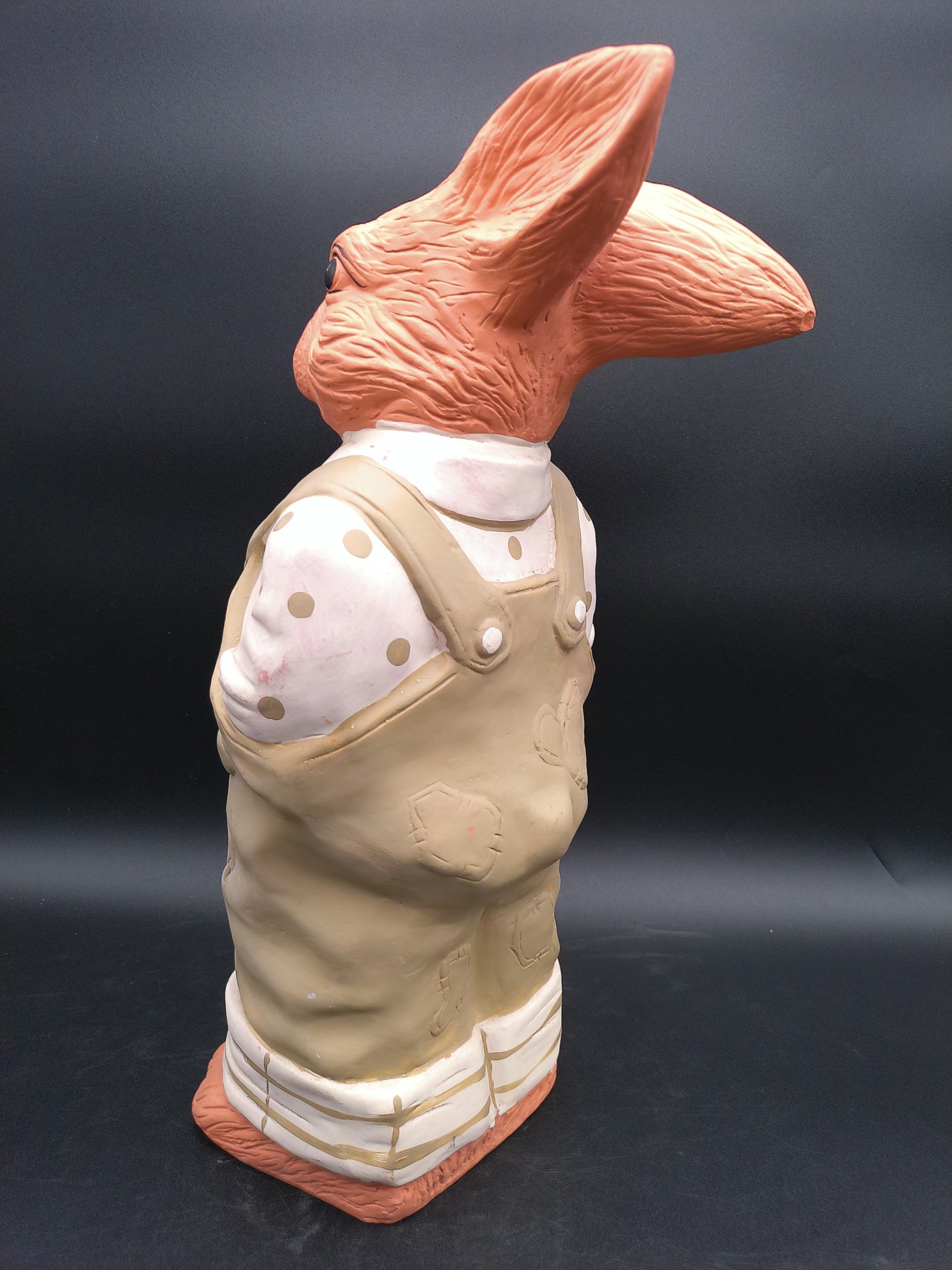Peter Rabbit in Coveralls Statue Vintage