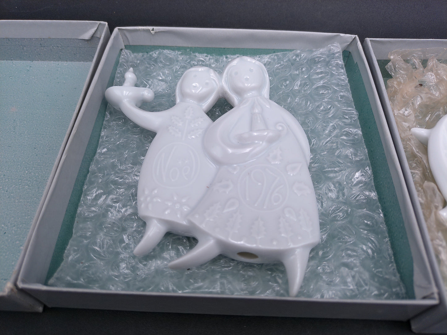 Haviland Porcelain Ornament Christmas Decoration   In Box France Lot of 2  #2
