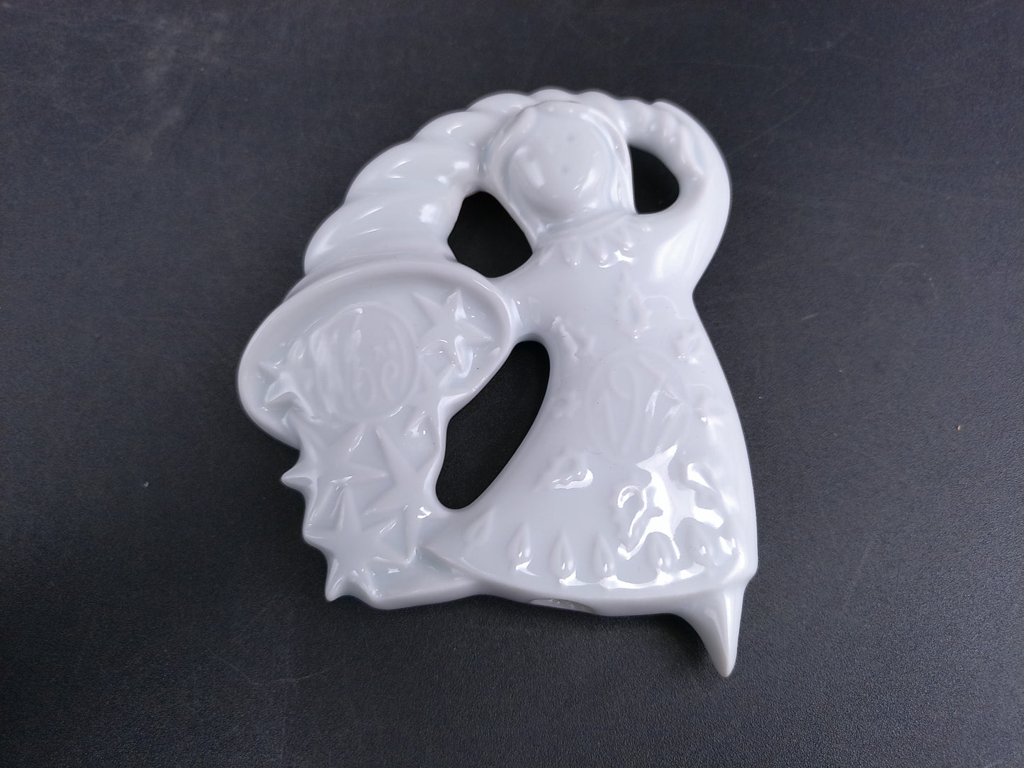 Haviland Porcelain Ornament Christmas Decoration With Bell Design   In Box France Lot of 2  #3