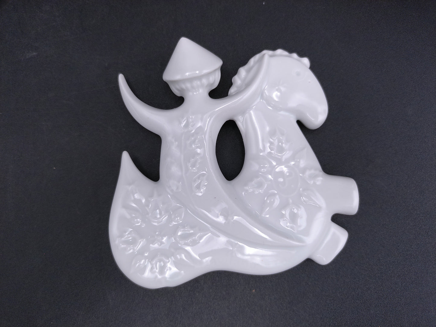 Haviland Porcelain Ornament Christmas Decoration On Moon  Design Box  Lot of 2  #4