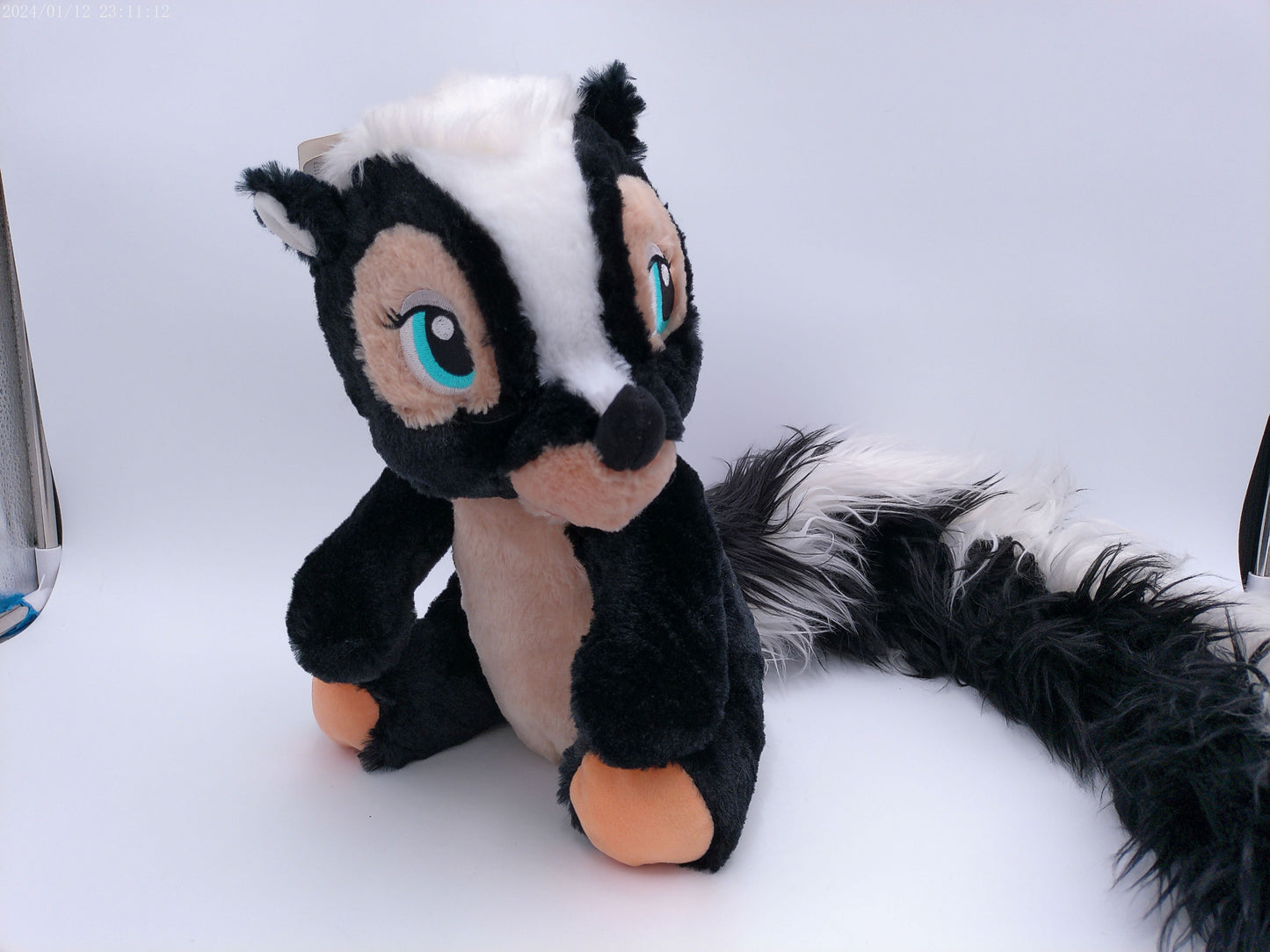 Disney Parks Authentic Original Bambi Flower Skunk Plush Toy Stuffed Animal 12"