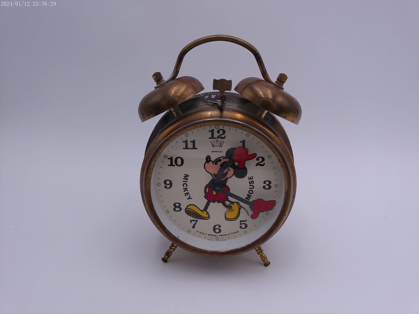 Vintage Mickey Mouse Alarm Clock