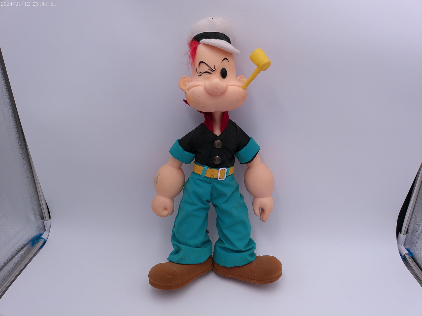 Vintage 1985 Vinyl Popeye The Sailor Man Doll