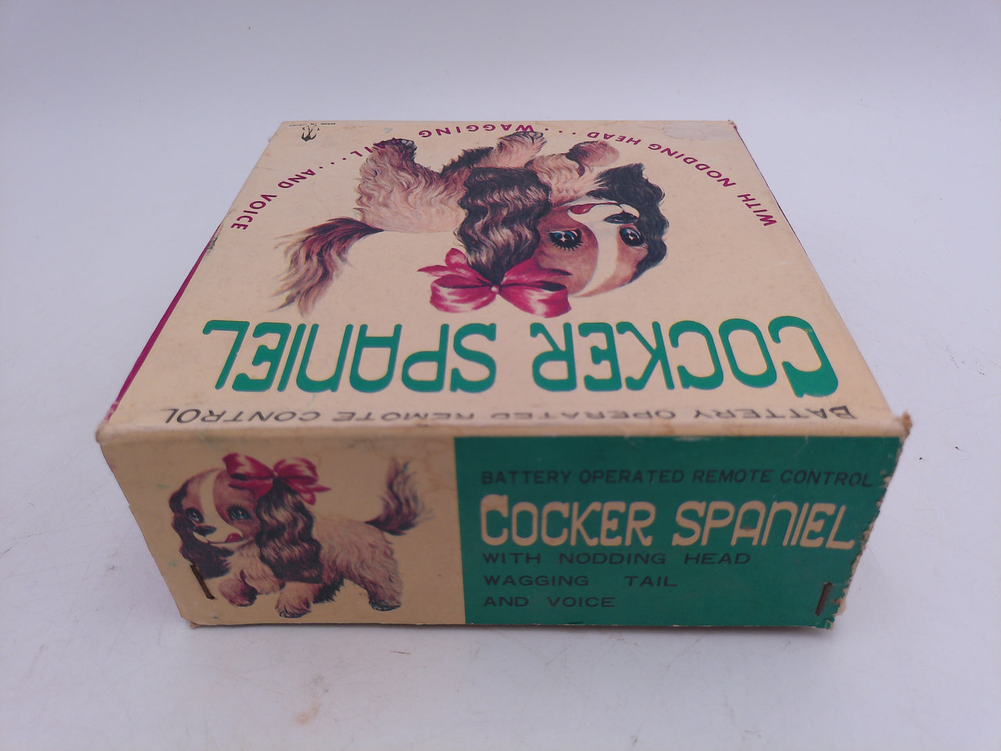 Cocker Spaniel walking dog Vintage Works