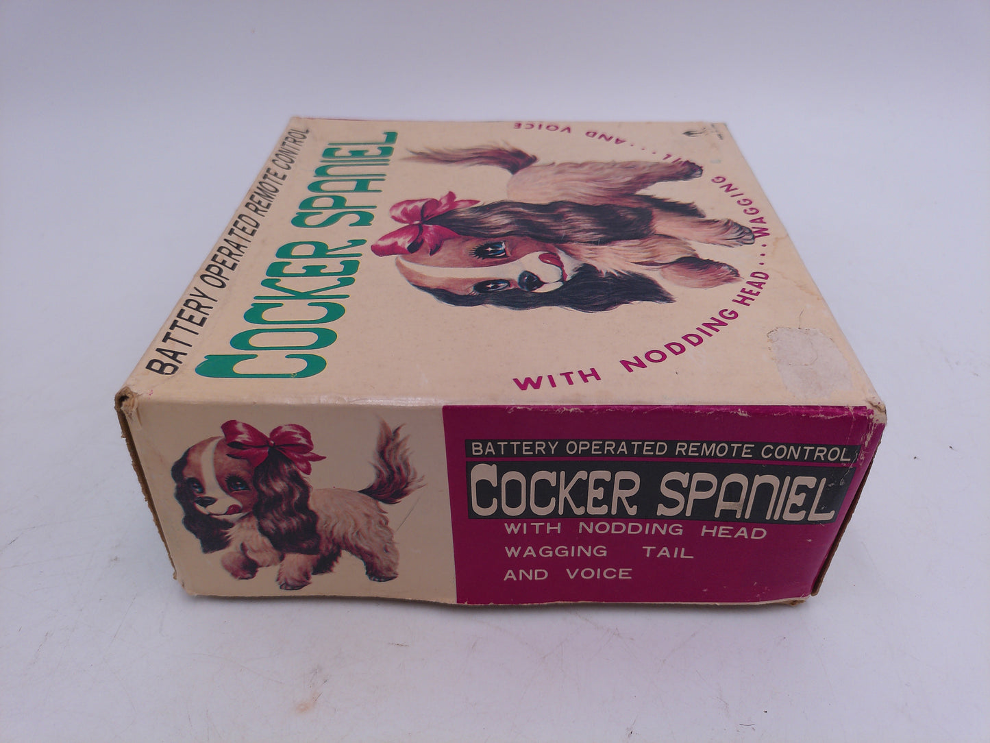 Cocker Spaniel walking dog Vintage Works