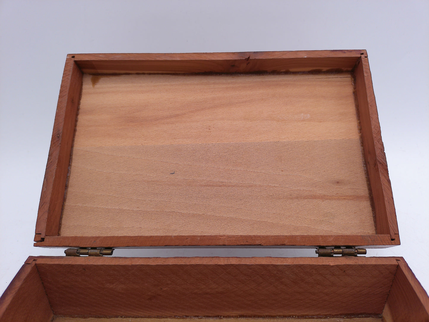 Jewelry Box keepsake box Wood Chest Box with House by River picture