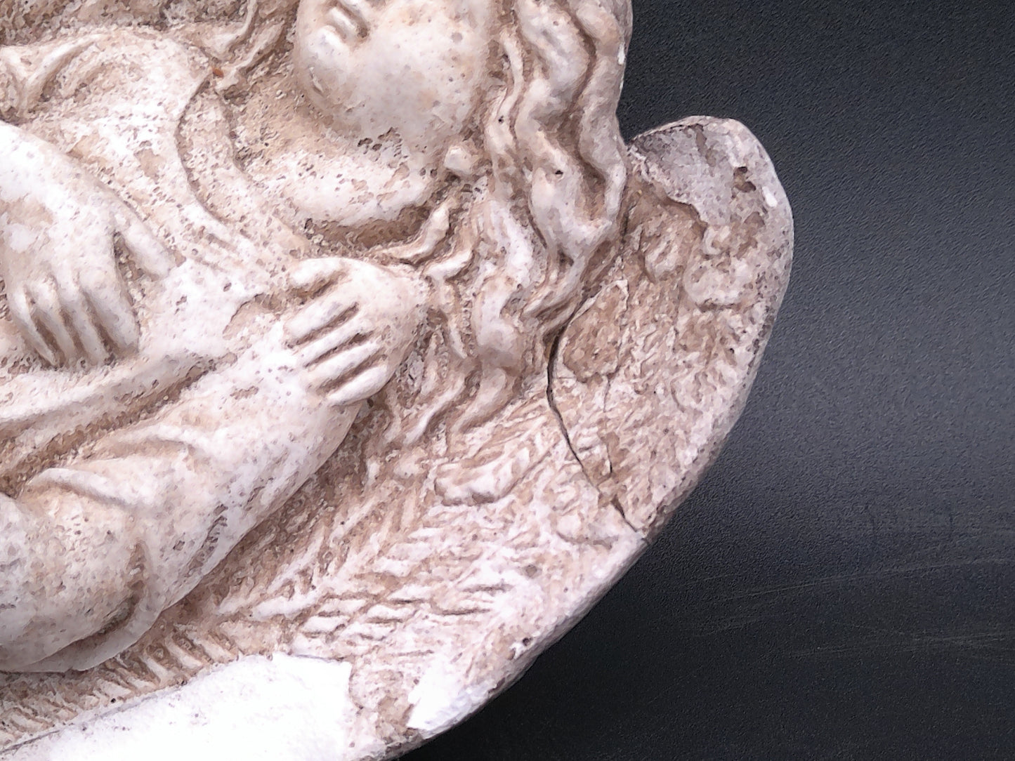 Holy Angels Ornamental Wall Plaque one foot missing