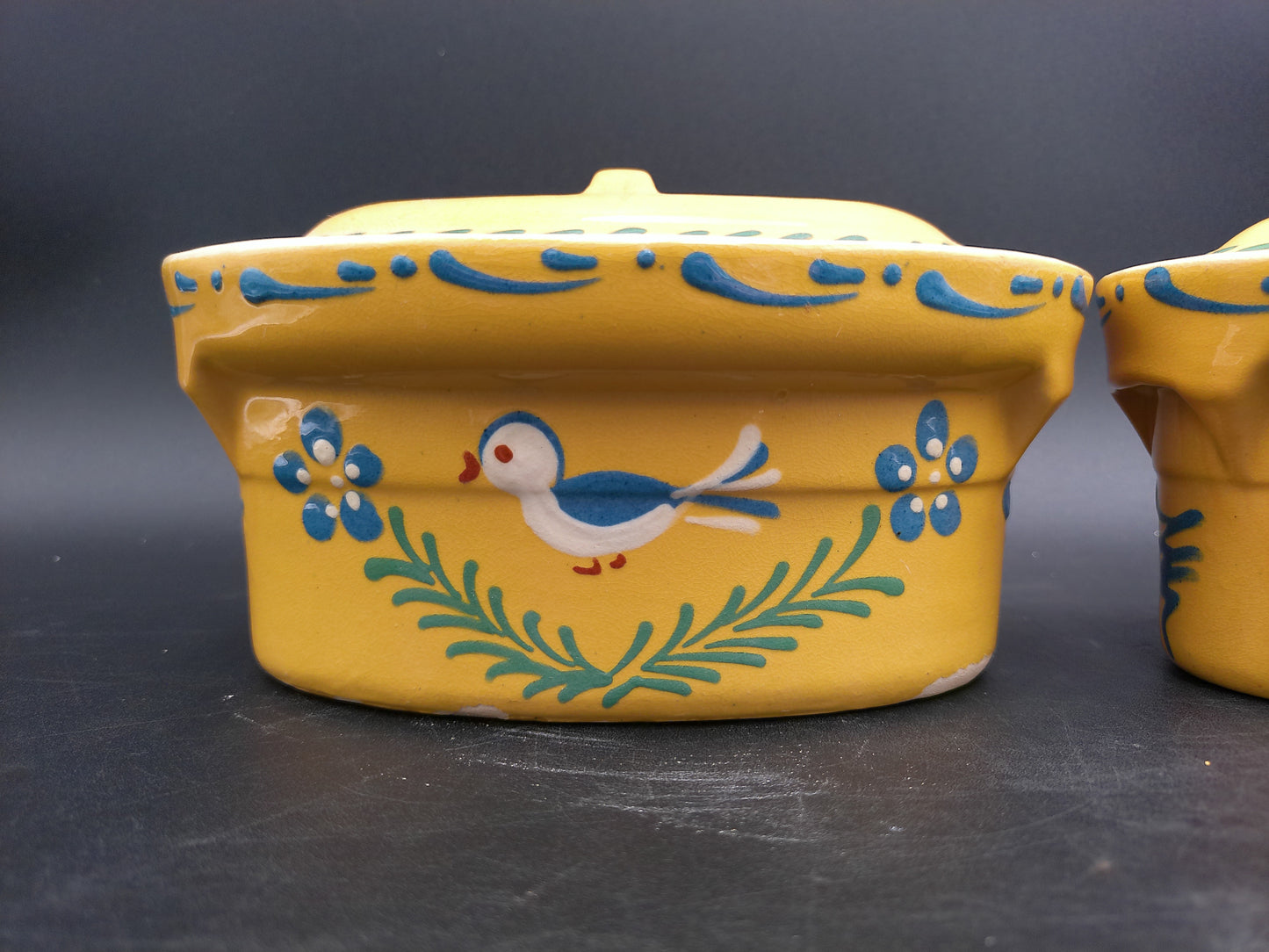 Oval Casserole Dish Set of 2 with Lids Marked on Bottom 00 Vintage