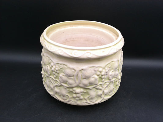 Floral Ceramic Pot Vase with Insert Vintage