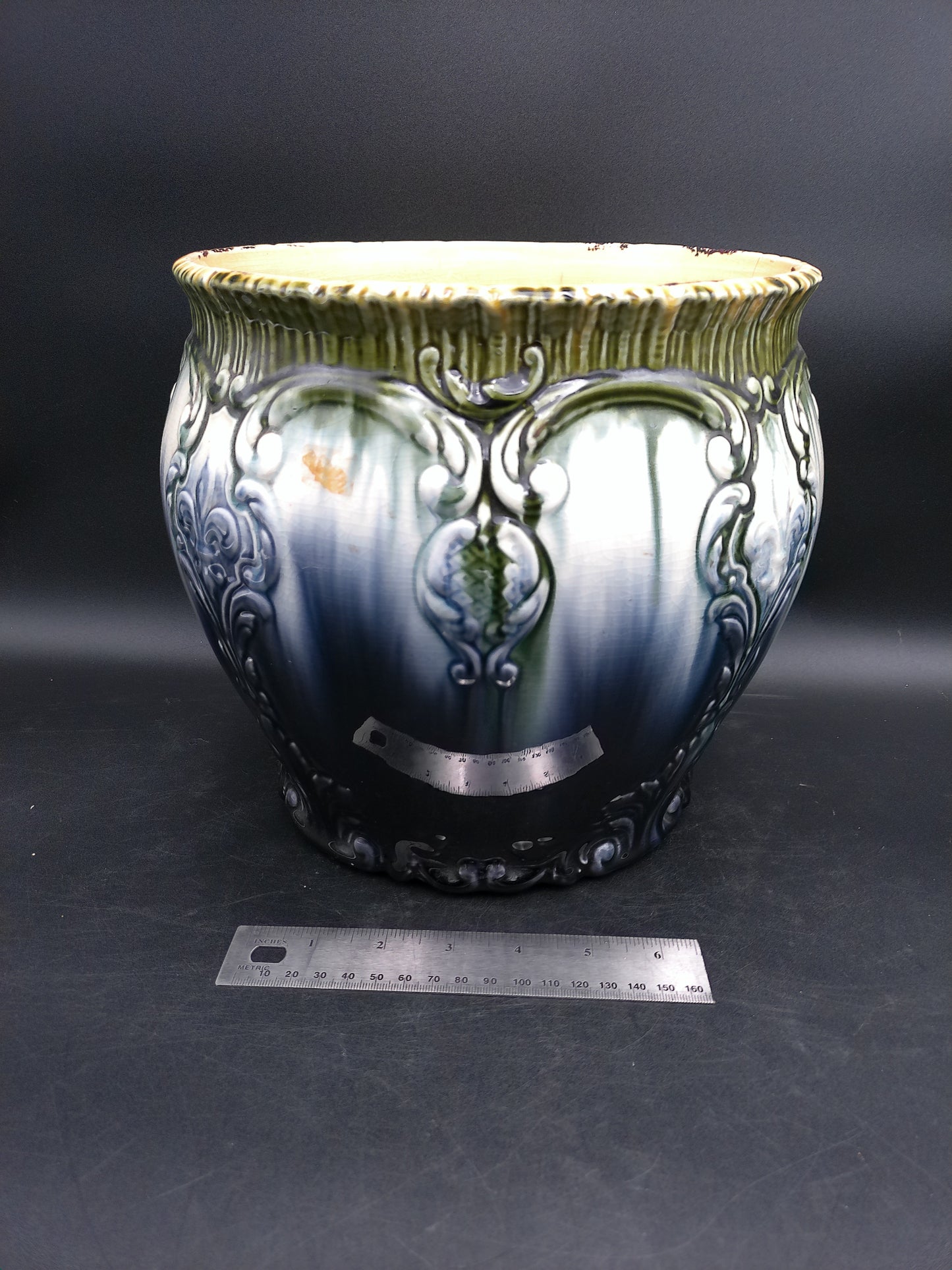 Weller American Blended Majolica Vintage Art Pottery  Planter