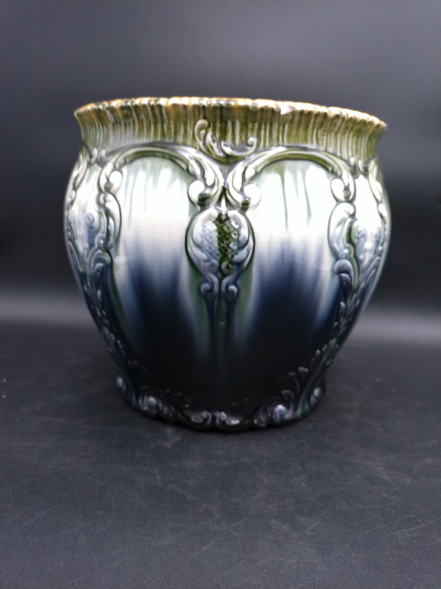 Weller American Blended Majolica Vintage Art Pottery  Planter