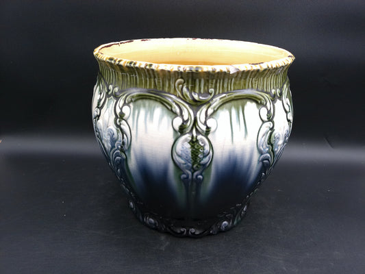 Weller American Blended Majolica Vintage Art Pottery  Planter