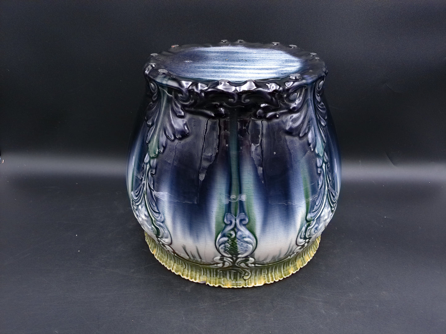 Weller American Blended Majolica Vintage Art Pottery  Planter