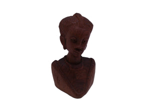 Hand Carved Wooden Tribal Lady Bus