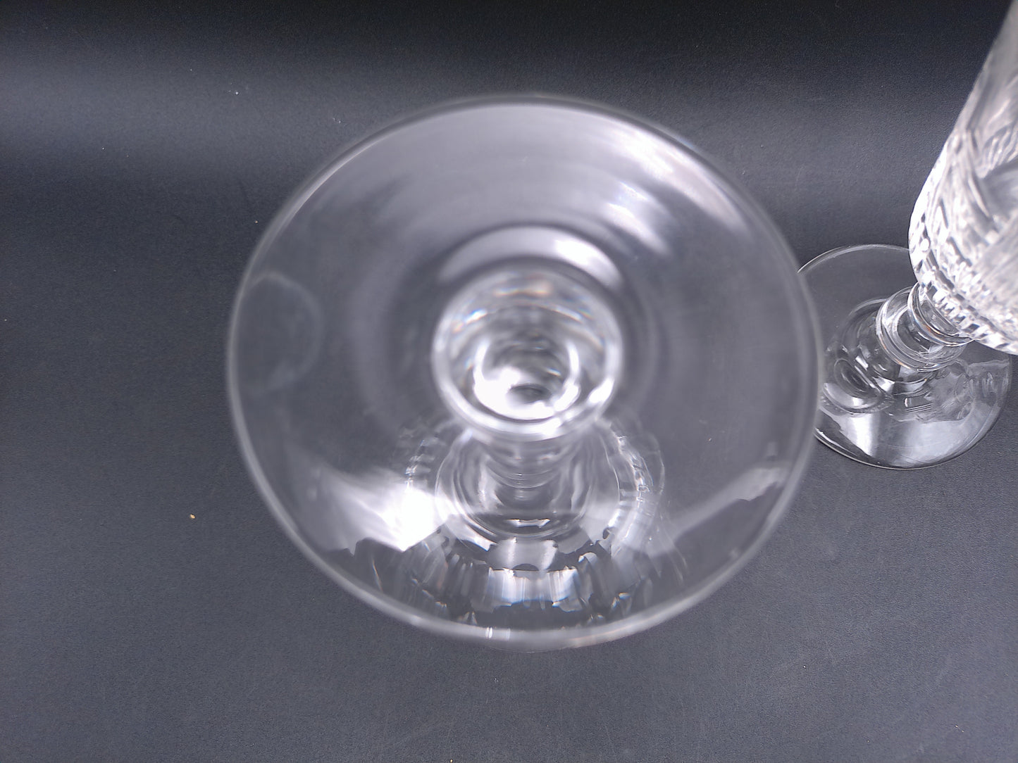 Crystal Cut Glasses Water Goblets from the 1950s Set of 6