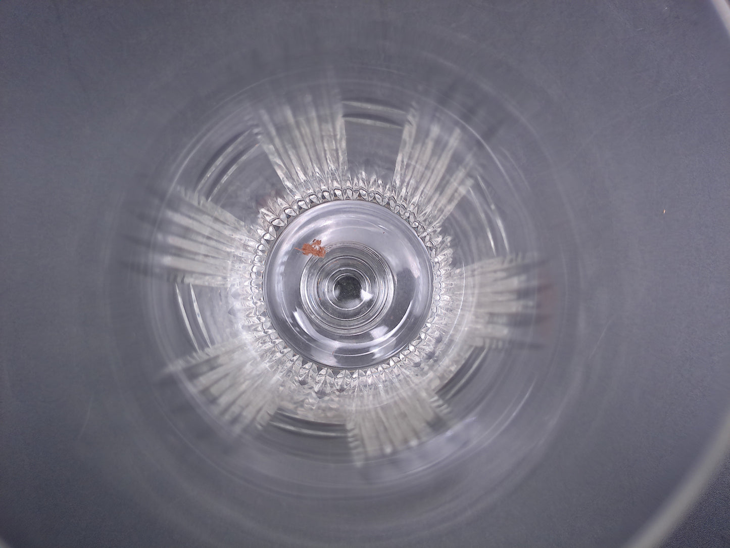 Glass Wafer Stem Water Goblet Set of 3 Beautiful Design Vintage